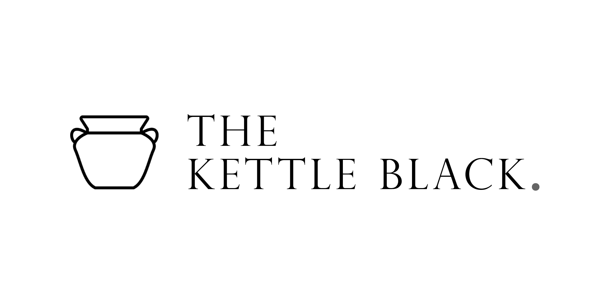 The Kettle Black — horizontal two-line lockup