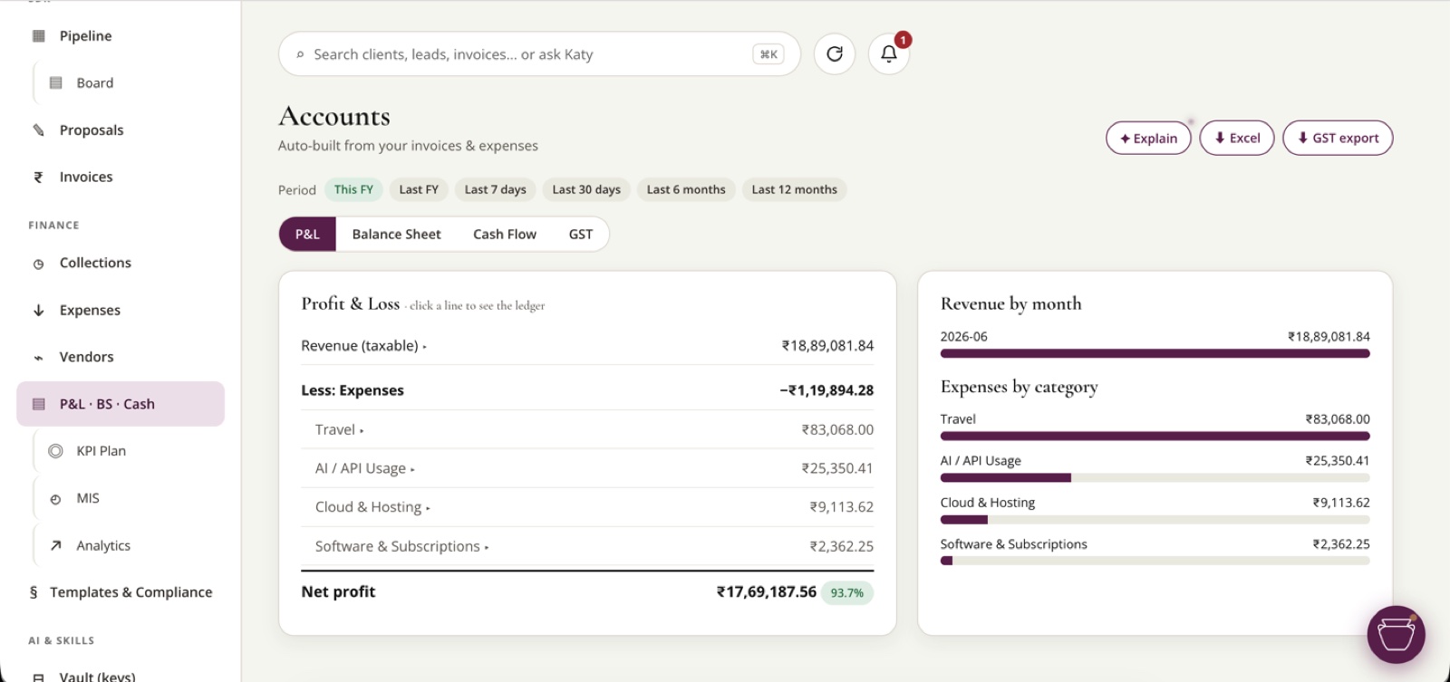 TKB Command Centre — accounting